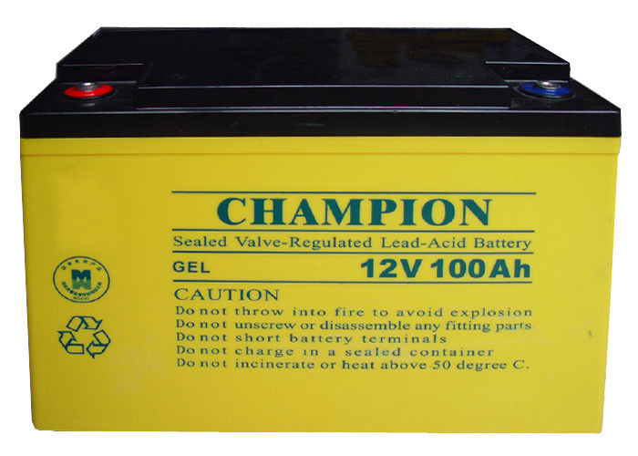 China Champion Battery 12v100ah Np100 12 G Sealed Lead Acid Gel Battery Solar Battery Deep Cycle Battery
