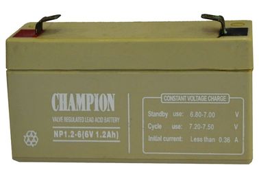 China Champion Battery  6V1.3Ah NP1.3-6 Lead Acid AGM Battery, VRLA Battery, SLA Battery