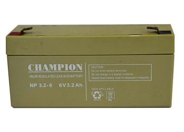 China Champion Battery  6V3.2Ah NP3.2-6 Lead Acid AGM Battery, VRLA Battery, SLA Battery