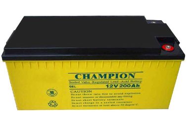 China Champion Solar GEL Battery 12V200AH NP200-12-G Sealed Lead Acid Solar Battery, Deep Cycle Solar Battery
