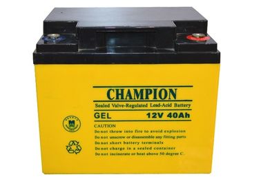 China Champion Solar GEL Battery 12V40AH NP40-12-G Sealed Lead Acid Solar GEL Battery, Deep Cycle Solar GEL Battery