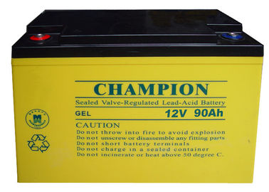 China Champion Battery  12V90AH NP90-12-G Sealed Lead Acid GEL Battery, Solar Battery, Deep Cycle Battery